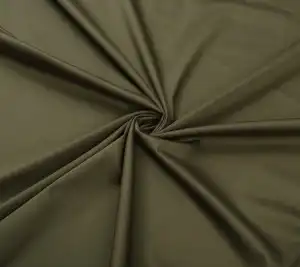 Bawełna satynowa z elastanem - khaki Resztka 90 cm x 145 cm