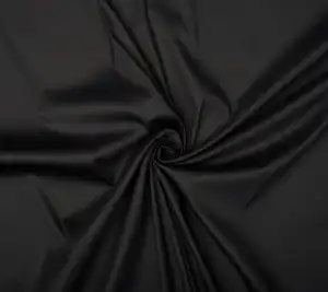 Bawełna koszulowa czarna - elastyczna Resztka 135 cm x 140 cm