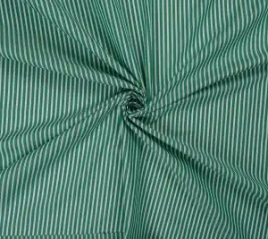 Bawełna koszulowa - szeroki zielone paski 